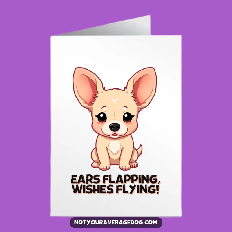 Free Printable Birthday Card: Funny Floppy Ear Dog - Hilarious Downloadable Greeting for Ultimate Laughs
