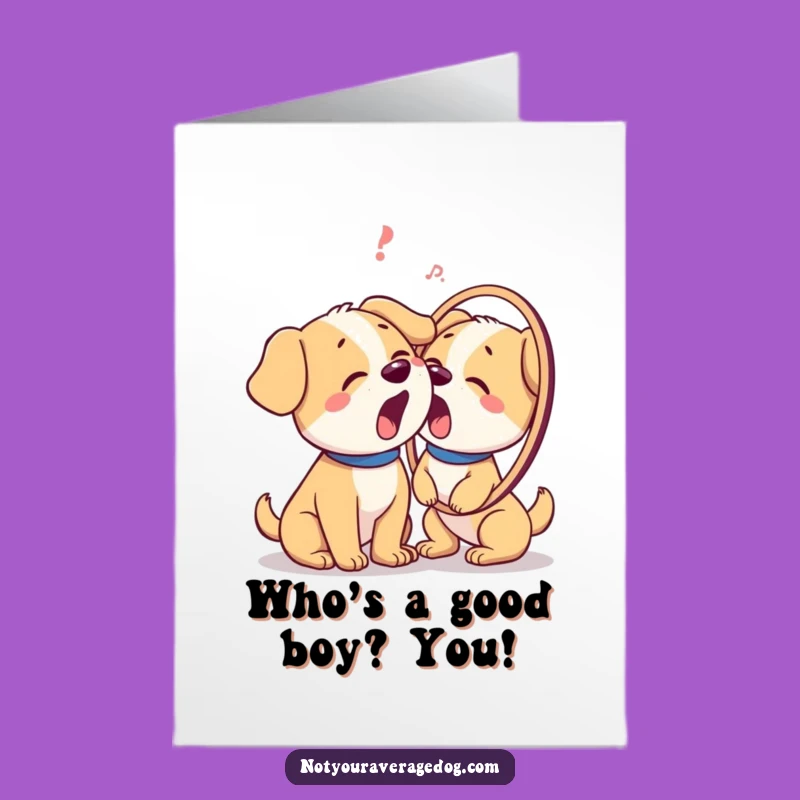 Free Printable Funny Dog Birthday Card: Confused Pup Reflection - Downloadable Gift
