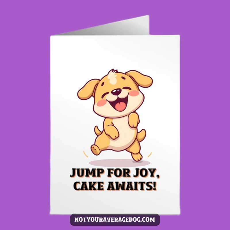 Funny Free Printable Birthday Card: Jump Fail Dog, Hilarious Downloadable Gift!