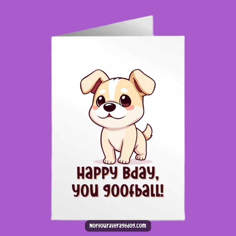 Free Printable Birthday Card: Floppy Eared Dog, Hilarious Downloadable Gift