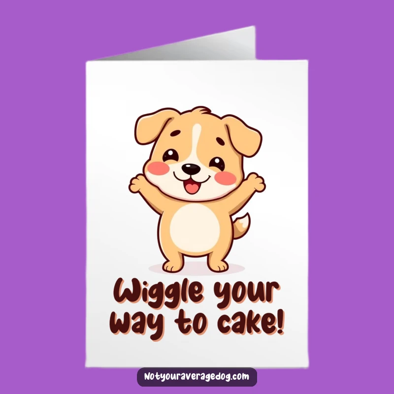 Hilarious Free Printable Birthday Card: Wiggle Dog Dance, Fun Downloadable Gift!