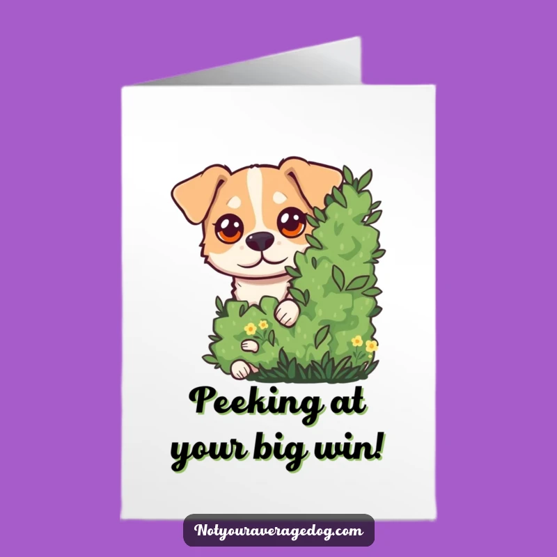Free Printable Congratulations Card: Googly Eye Dog - Hilarious Downloadable to Celebrate Big News