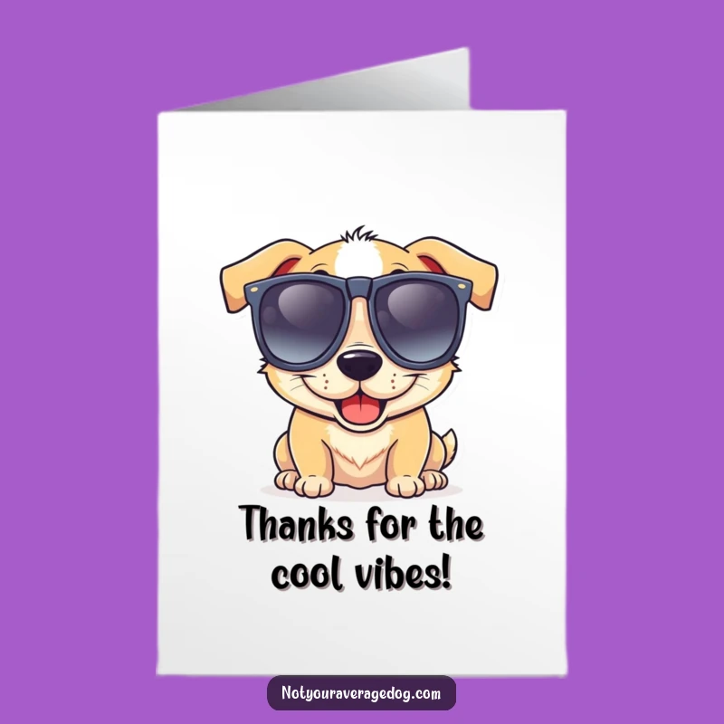 Free Printable Thank You Card: Goofy dog says thanks!