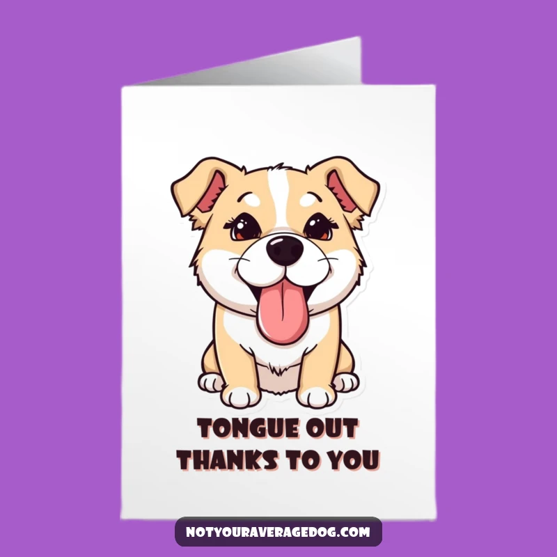 Free Printable Thank You Card: Goofy Dog Gratitude