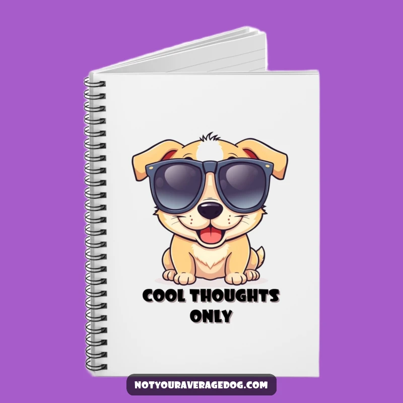 Funny Goofy Dog Sunglasses Notebook - Jot Down Cool Ideas