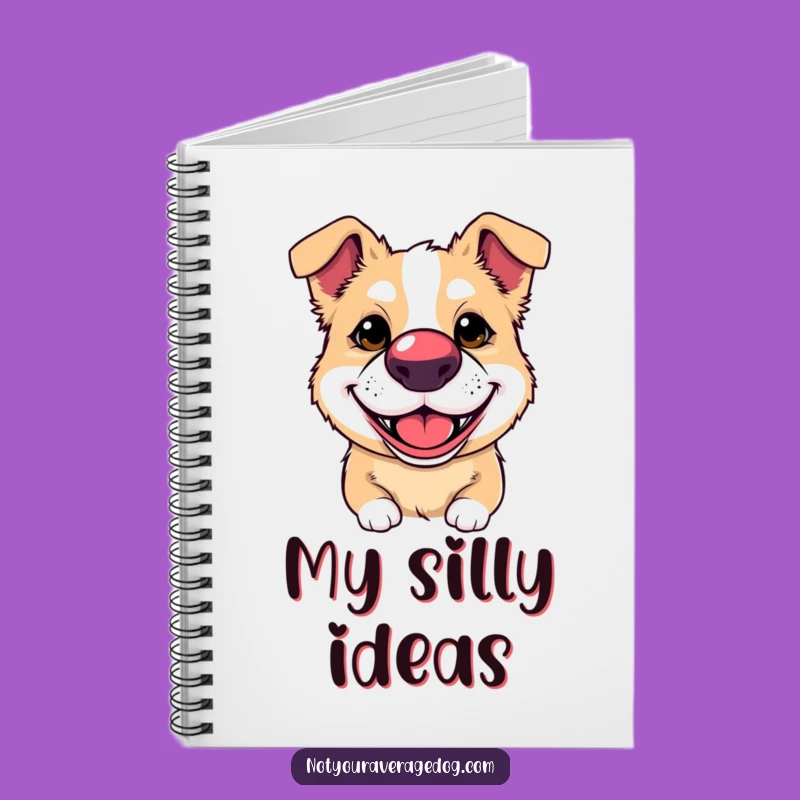 Funny Clown Dog Notebook: Jot Down Your Thoughts with a Wag and Humor