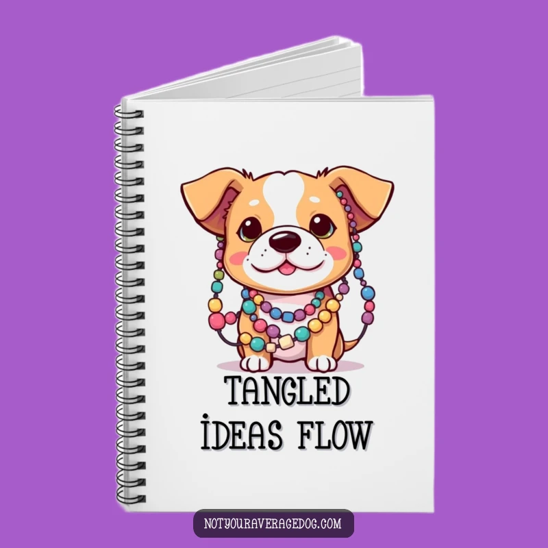 Funny Dog Ears Tangled Beads Notebook - Jot Down Colorful Ideas