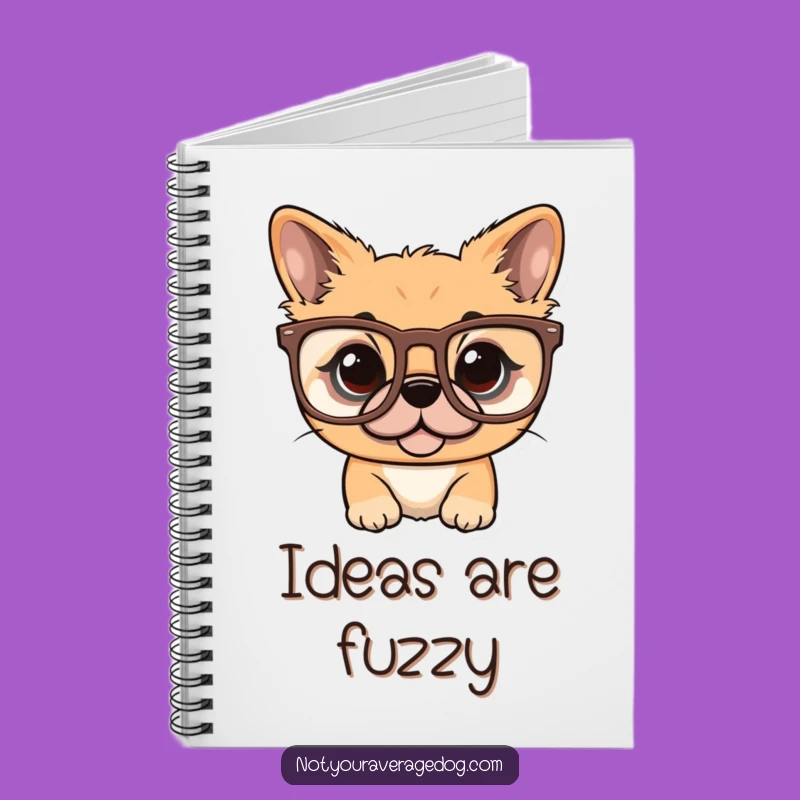 Funny Dog Oversized Glasses Notebook: Jot Down Your Chic Ideas Funny Gift