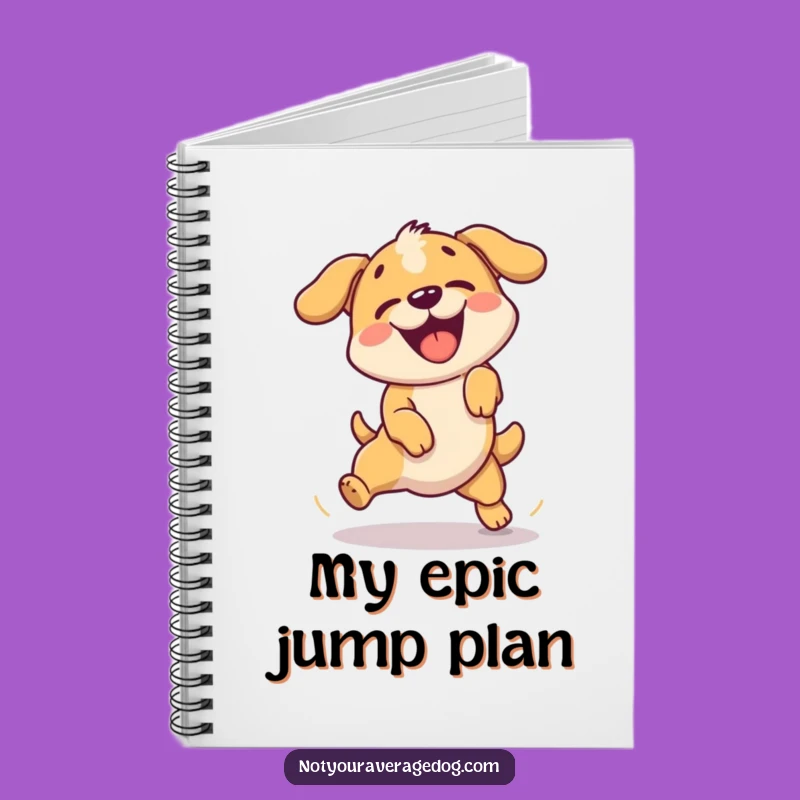 Funny Failed Jump Dog Notebook: Hilarious Journal for Try-hards