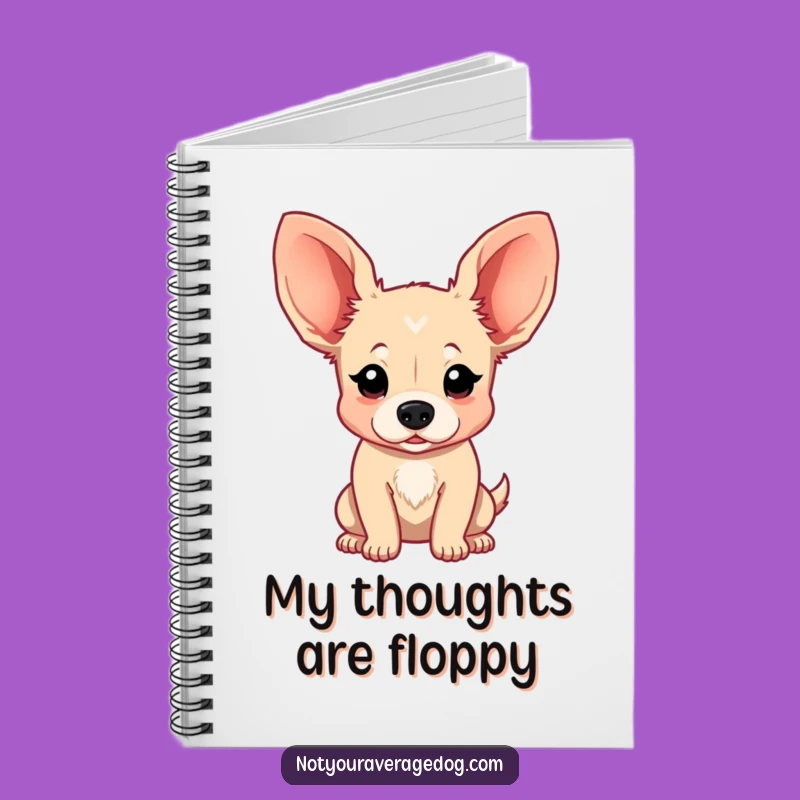 Funny Floppy Ear Dog Notebook - Jot Down Ideas with Hilarious Ears, Perfect Funny Gift!