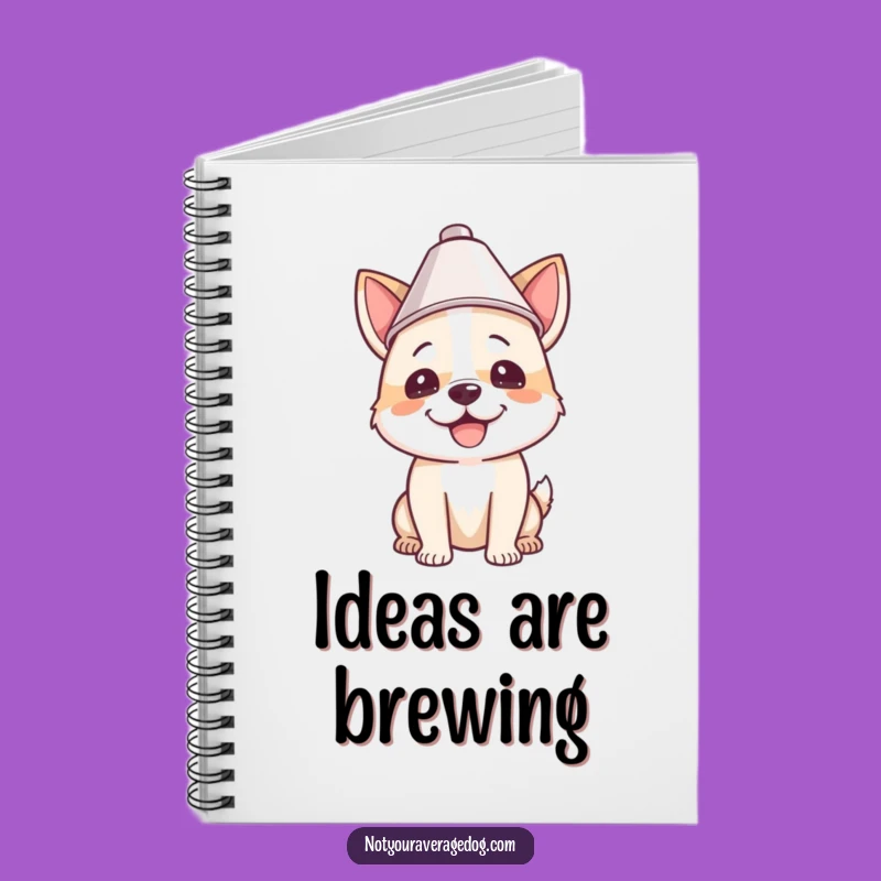 Funny Lampshade Dog Notebook: Jot Down Ideas with Humor