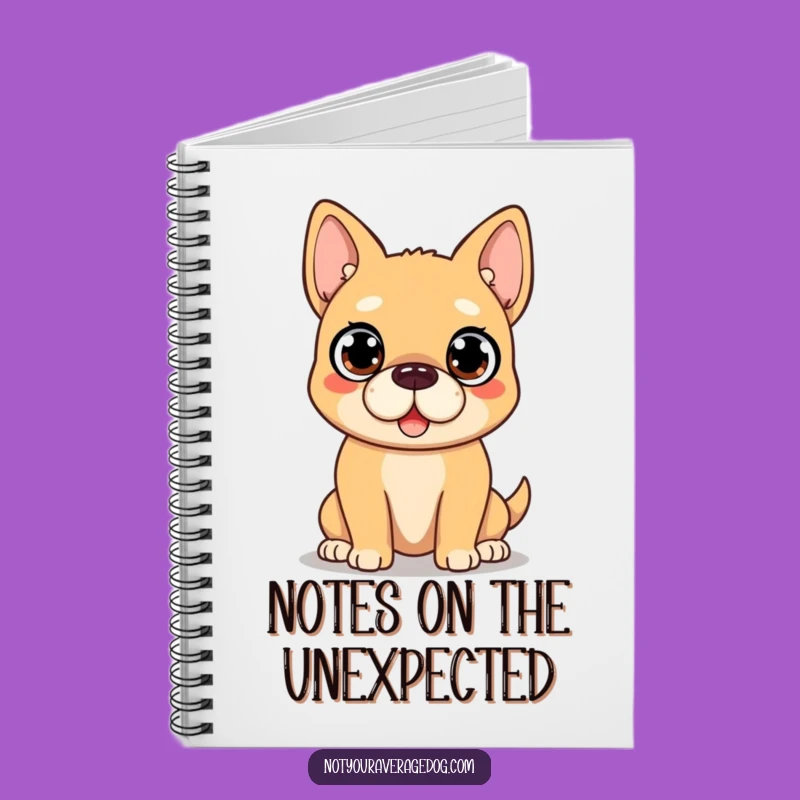 Funny Surprised Dog Notebook: Wide-Eyed Journal, Perfect Gift