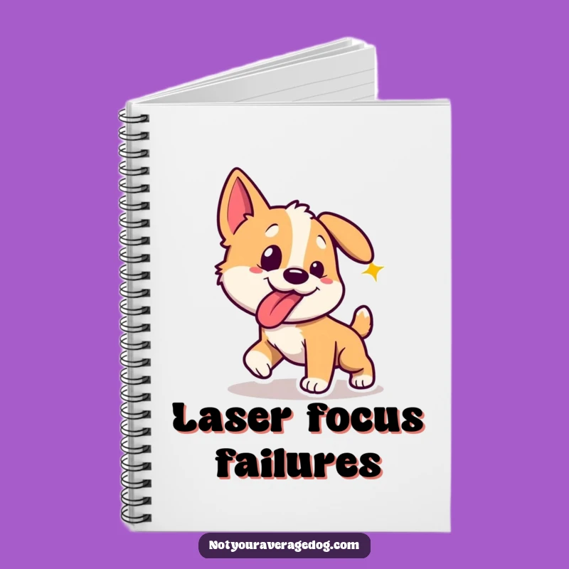 Funny Dog Laser Chase Notebook: Jot Down Ideas with Zest