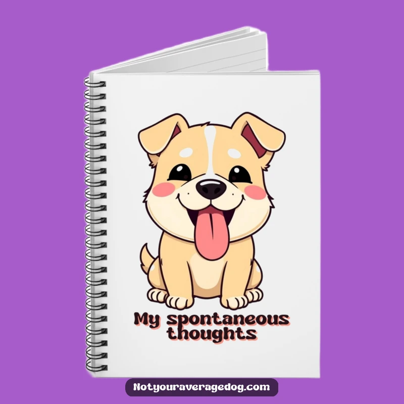 Funny Dog Tongue Out Notebook: Jot Notes with a Silly Expression