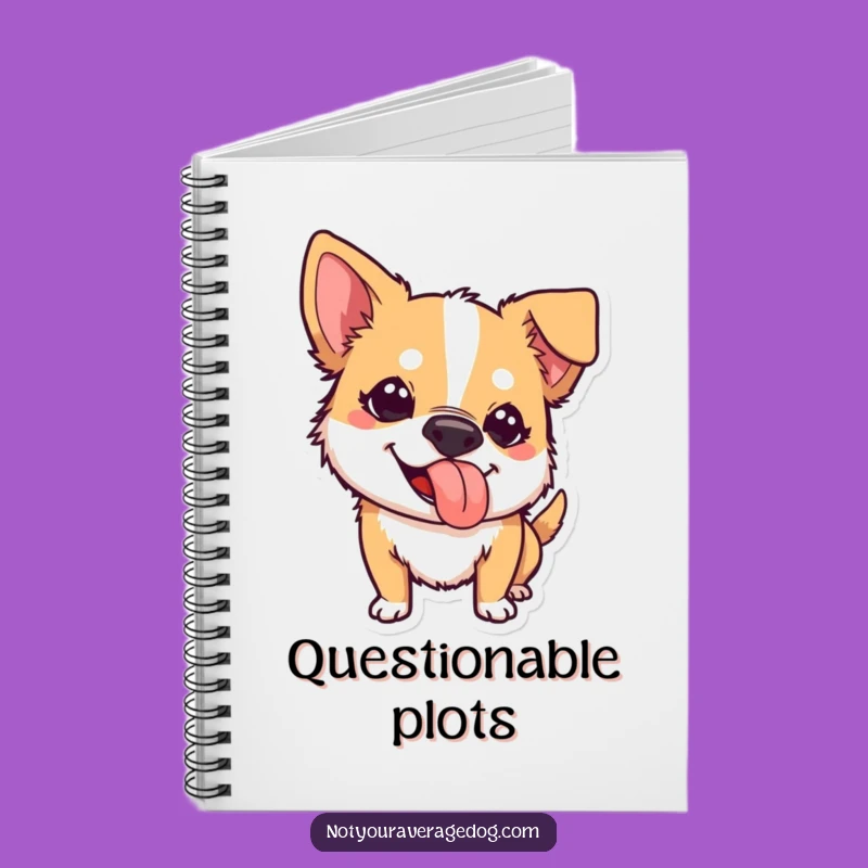 Funny Mischievous Dog Tongue Notebook: Capture Your Wild Ideas