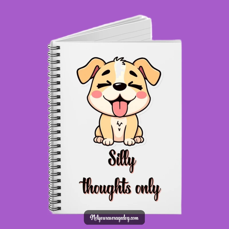 Funny Silly Dog Tongue Out Notebook: Jot Down Silly Ideas