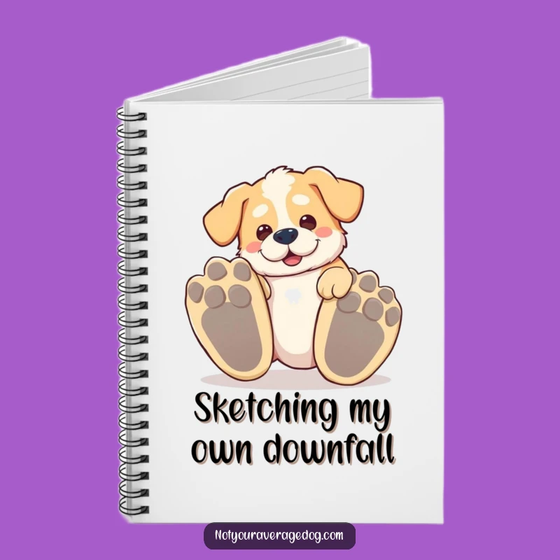 Funny Tripping Dog Notebook: Jot Down Ideas with a Smile, Gift