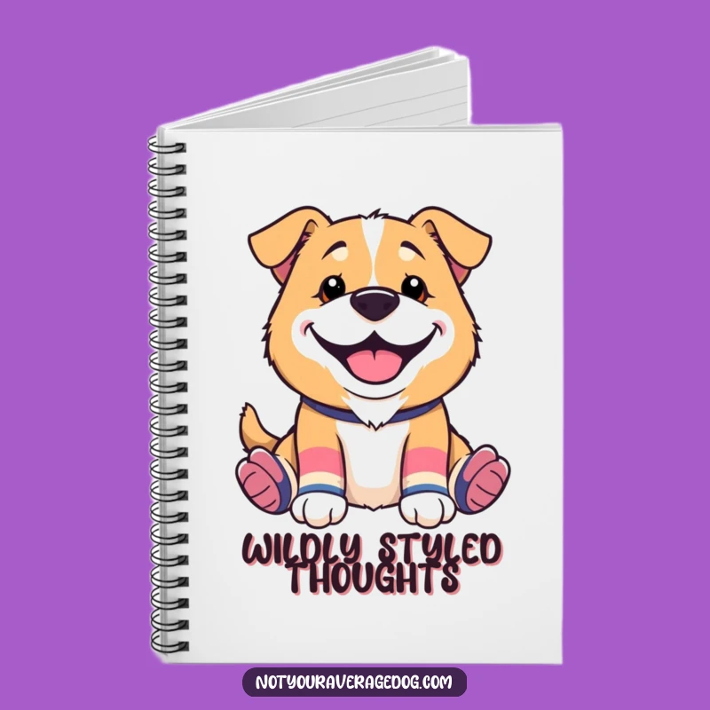 Funny Mismatched Socks Dog Notebook: Jot Down Ideas with Flair
