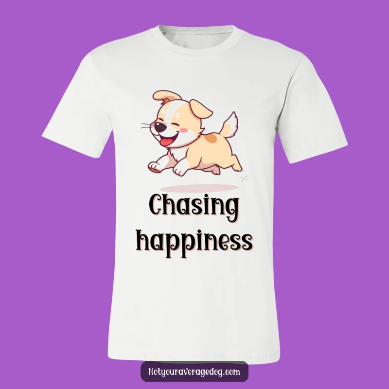 Funny Dog Tail Chasing T-Shirt: Joyful Erratic Movement Tee