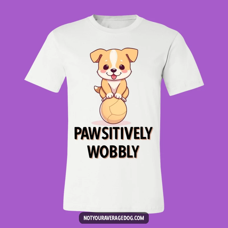 Funny Dog Balance Act T-Shirt: Hilarious Canine Comedy for Pet Lovers