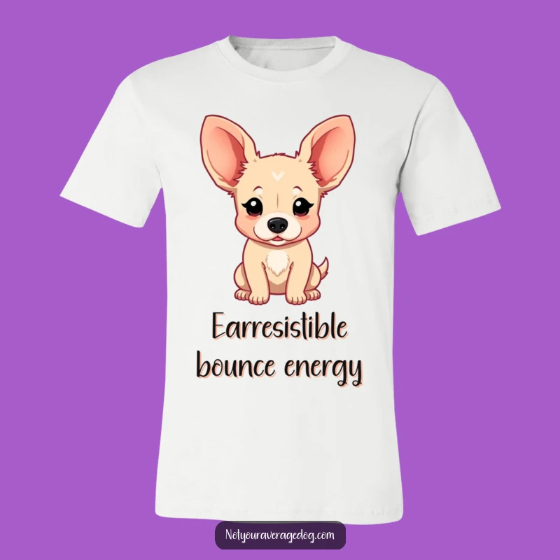 Funny Floppy Ear Dog T-Shirt - Absurdly Bouncy Ears Tee, Great Funny Gift!