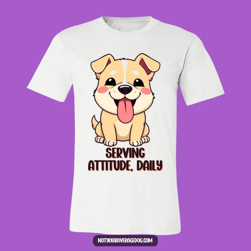 Funny Dog Tongue Out T-Shirt: Comedic Pet Tee for Expressive Fun