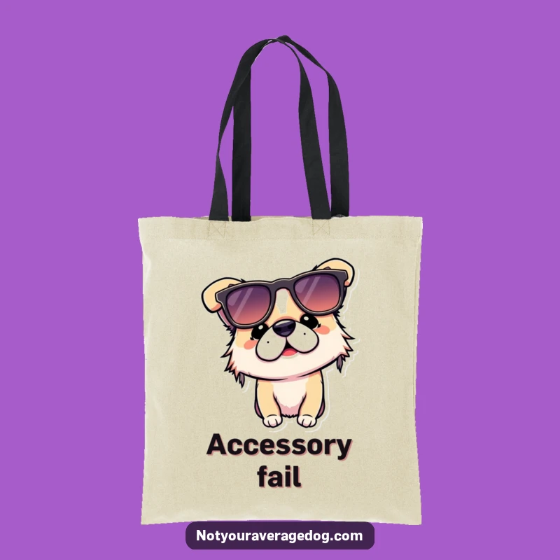 Funny Dog Sunglasses Tote Bag: Carry Your Laughs & Pup Style Gift