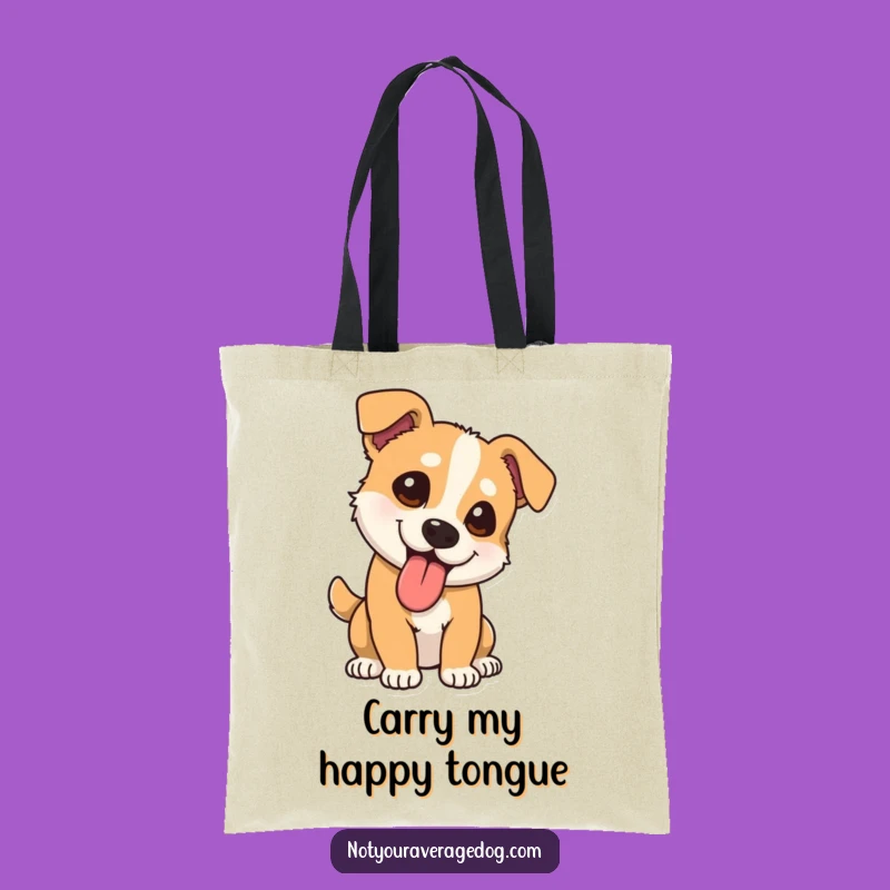 Comical Dog Tongue Tote Bag: Funny Accessory, a Practical and Hilarious Gift