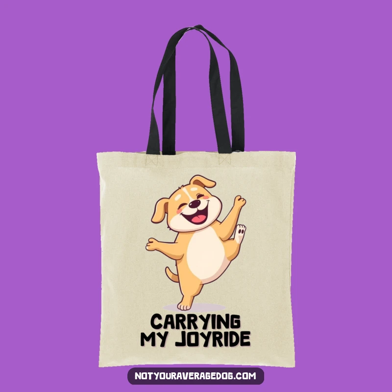 Funny Dog Cartwheel Tote Bag: Carry Your Laughs in Style