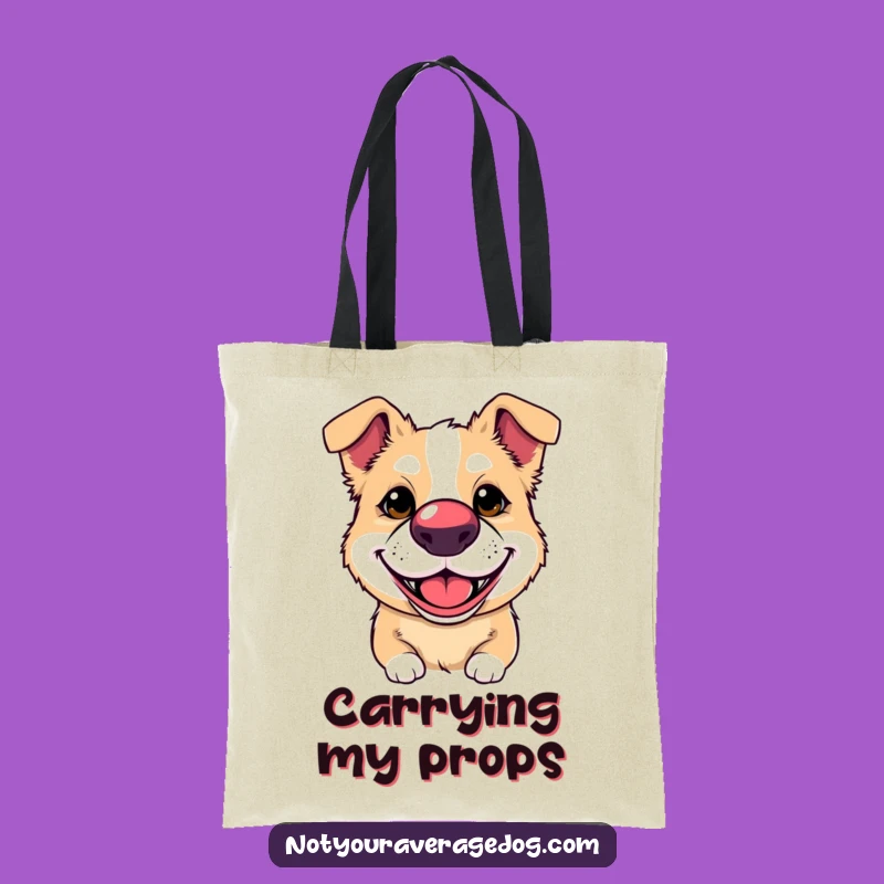Funny Clown Dog Tote Bag: Carry Your Essentials with Humorous Canine Style