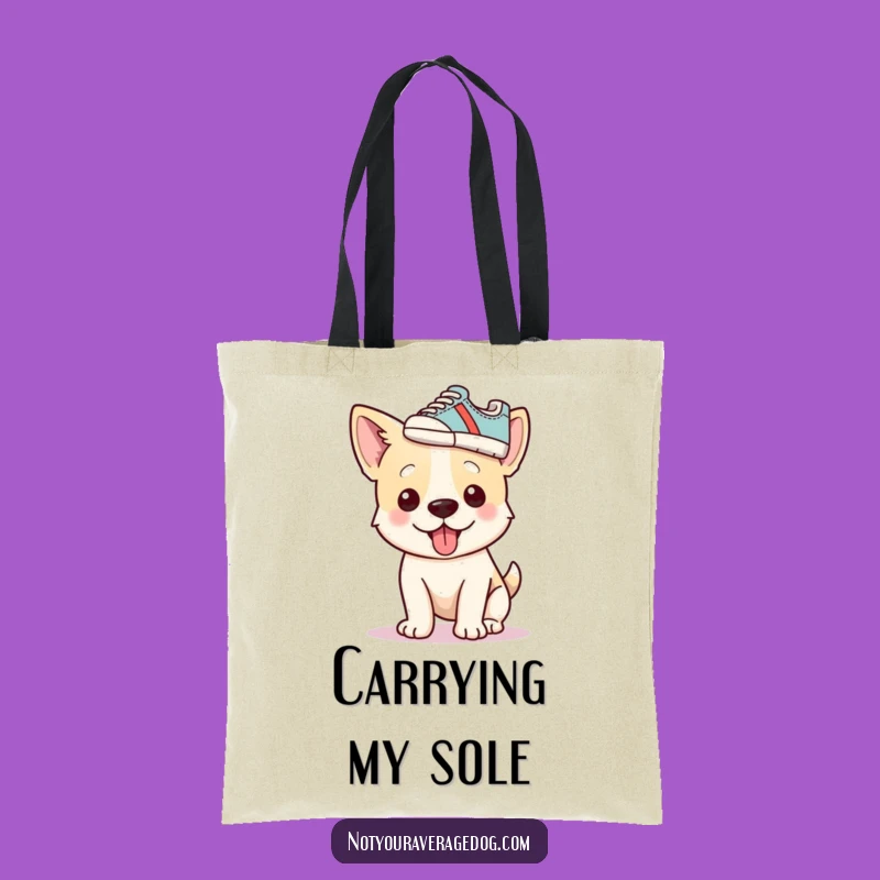 Funny Dog Shoe Hat Tote Bag: Carry Your Essentials with a Grin