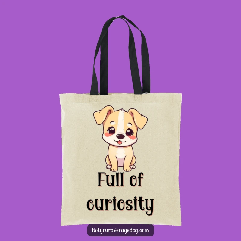 Funny Head Tilt Dog Tote Bag: Cute & Humorous Carryall