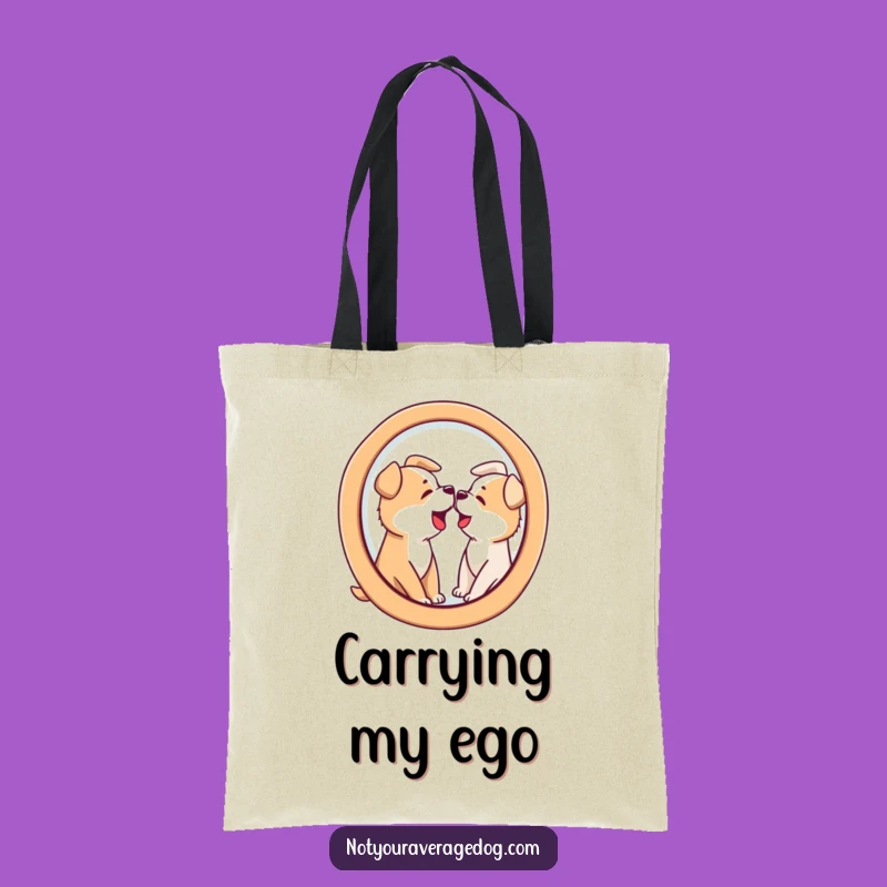 Funny Dog Barking Reflection Tote Bag - Carry Your Funny Encounters