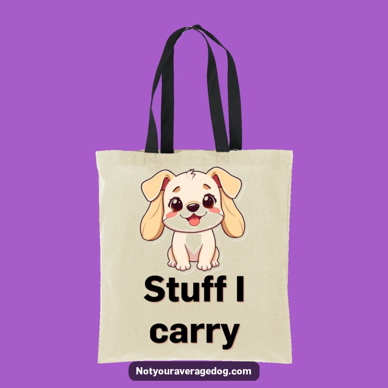 Funny Dog Tote Bag: Carry Your Laughs with this Playful Pup Design