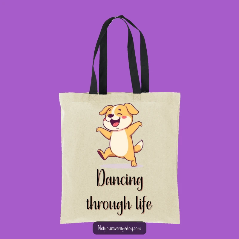 Funny Dog Tote Bag: Clumsy Dance Routine, Perfect Funny Gift