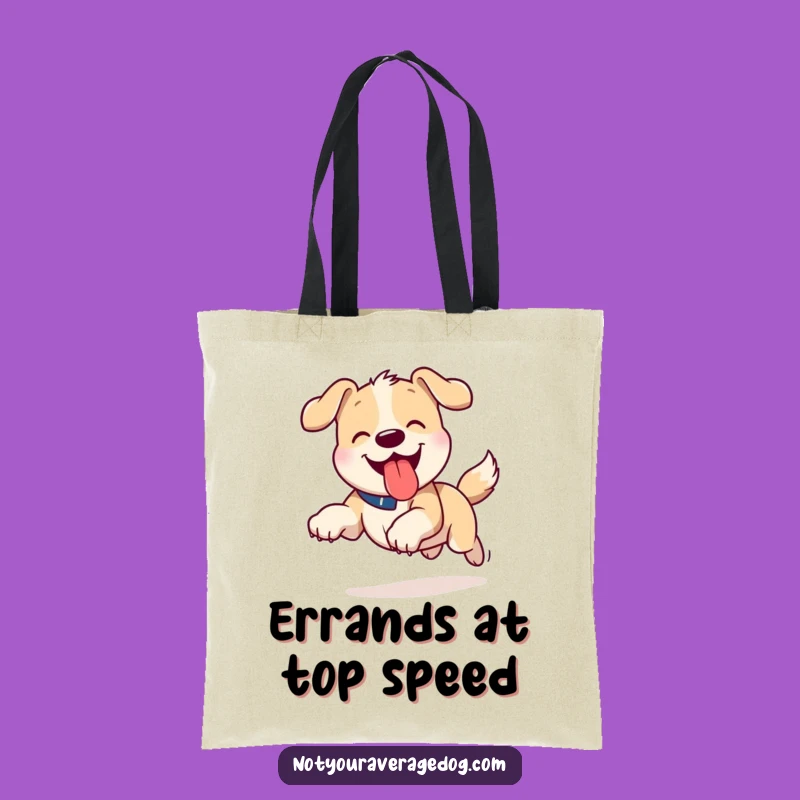Funny Tongue Out Dog Tote Bag - Chic Running Pet Carry-All