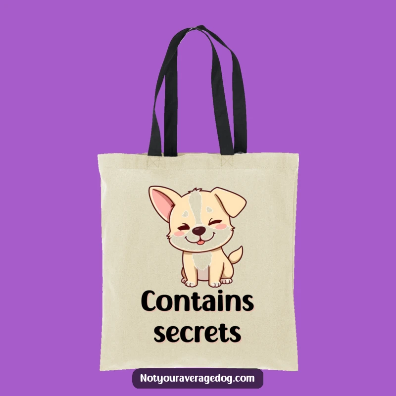 Silly Dog Wink Tote Bag: Funny Accessory, a Gift of Playful Convenience